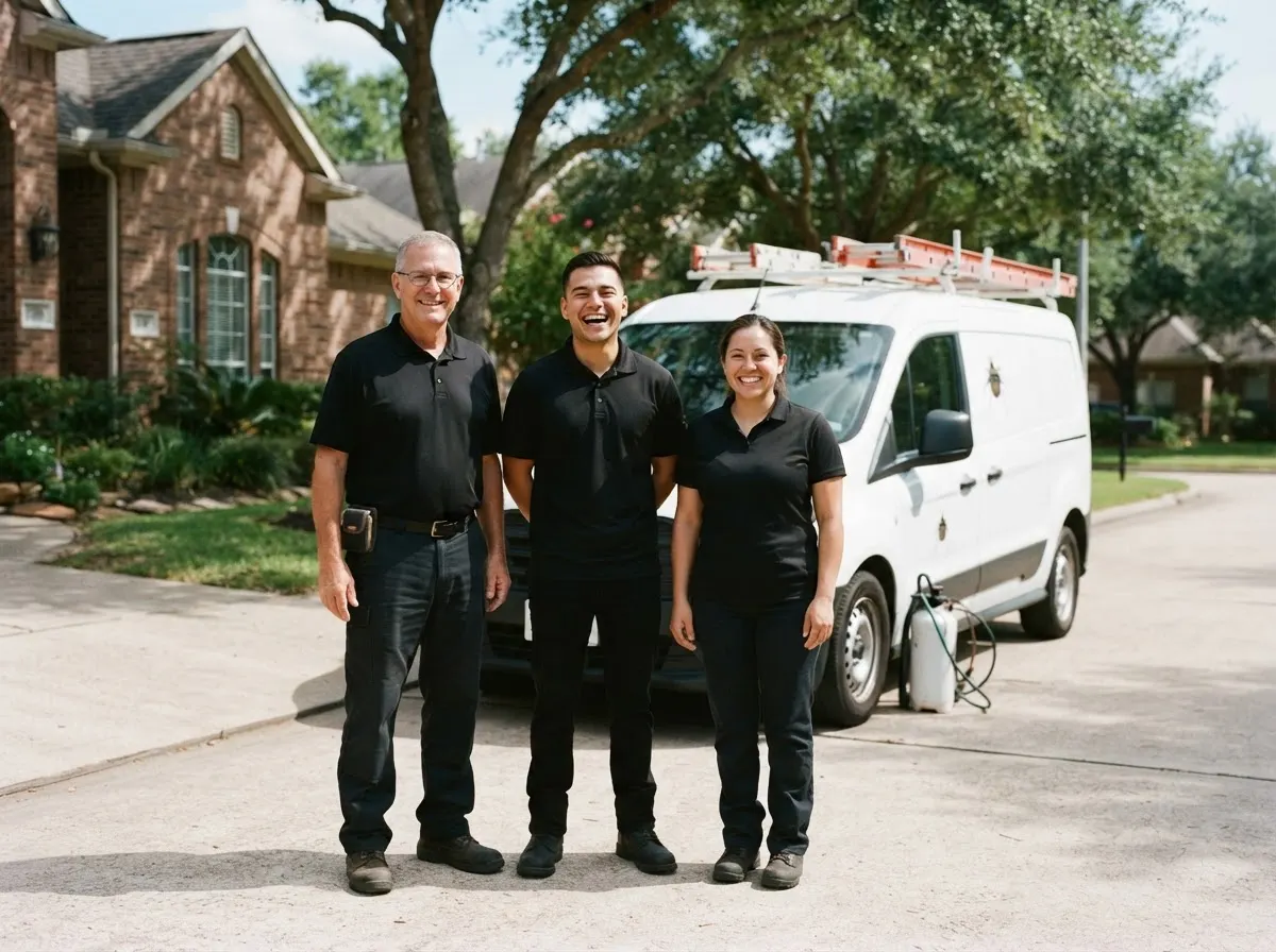 The Silver Wagon Pest Control team, pest control service in Houston, TX